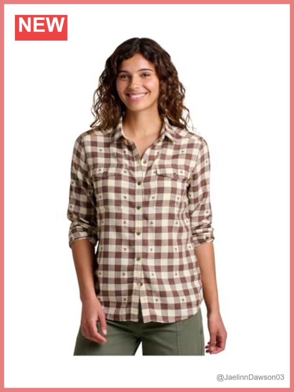 Toad&Co Flannel Shirt Button Down Long Sleeve Chestnut Dobby